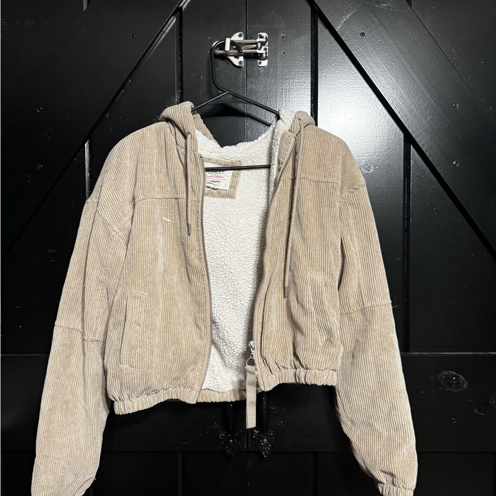 Ashley By 26 International Beige Corduroy Jacket